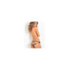 Culotte noire douce ornements quadrillés sur les fesses 